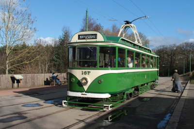 Former Blackpool Tram at Beamish open air museum