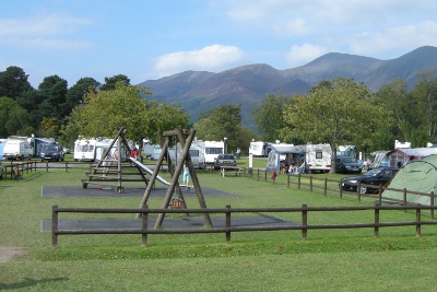 Camping at Keswick - Derwent Water in the Lake District