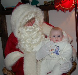 Amelia with Santa
