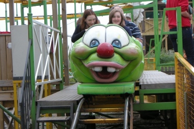 Rollercoaster at Twinlakes family theme park in leicestershire